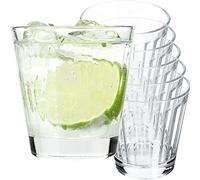 KADAX Verres à boisson, verres à usage général en verre calcium neutre, verres à eau, verres universels pour boissons, mojito, frappé (Amalia 175 ml, lot de 6)