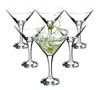 KADAX Verres à martini - Verres à cocktail de 175 ml - En verre de qualité supérieure - Passe au lave-vaisselle - Pour fête, cadeau, bar (6 x 175 ml)