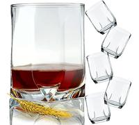 KADAX Verres à whisky, 320 ml, en verre robuste, passent au lave-vaisselle, verres universels pour servir des desserts, whisky, brandy (6 x 320 ml)