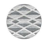 KADIMA DESIGN Tapis à Poils Longs Motif Géométrique Confort Épais Lavable Gris 200x200 cm Salon Chambre Oeko-TEX | GENF