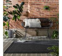 KADIMA DESIGN Tapis de Salon Motif Géométrique Style Naturel Noir 133 x 170 cm Entrée Cuisine | USK
