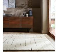 KADIMA DESIGN Tapis de Salon Motif Rayé Ambiance Soignée Beige-Noir 200 x 290 cm Séjour Bureau | Thorn