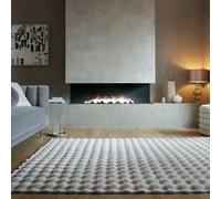 KADIMA DESIGN Tapis de Salon Uni Cocon Douillet Gris 120 x 170 cm Chambre Séjour | Lune