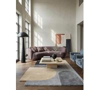 KADIMA DESIGN Tapis en Laine Motif Abstrait Dense et Robuste Monochrome 120 x 180 cm Salle à Manger | HALLEIN