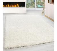 KADIMA DESIGN Tapis Shaggy Uni Doux Moelleux Lavable Crème 240x340 cm Salon Chambre Oeko-TEX | RHEIN
