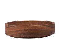 Kadimendium Bol de Service en Bois Durable, Plat à Fruits et à Salade élégant pour les Fêtes ou les Repas Décontractés (Ronde Grande Taille)