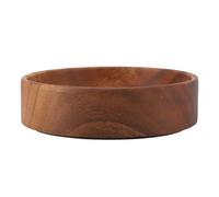 Kadimendium Bol de Service en Bois Durable, Plat à Fruits et à Salade élégant pour les Fêtes ou les Repas Décontractés (Ronde Petite Taille)