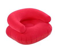 Kadimendium Chaise Longue Gonflable pour Adultes, Dossier en PVC Souple floqué en Forme de U pour Salon, Chambre à Coucher et Extérieur (Rouge Rosé)