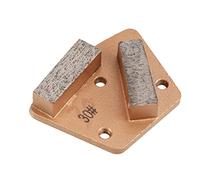 Kadimendium Disque de Meulage pour Béton Trapézoïdal Diamant, grit 30 | Abrasif fritté, 3 Trous 2 Dents Droites, Surfaces en Pierre et Porcelaine, Support à Plaque Magnétique