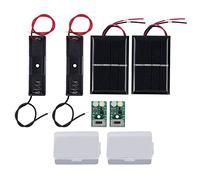 Kadimendium Ensemble de Panneau de Commande de Lumière Solaire Protection de Charge PCB Kit de Carte de Commande de Lampe de Pelouse Solaire 1.2V Panneau de Commande de Lumière de Pelouse Solaire