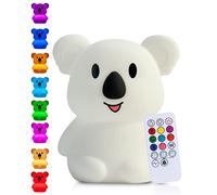 Kadoing® Veilleuse Koala (Grande) - avec Fonction de Tapotement et Télécommande - Lampe LED de Nuit Rechargeable - Cadeau de Naissance - Jouet - Chambre de Bébé - Lampe Enfant Premium