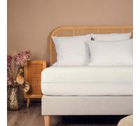 Kadolis - Alèse Adulte Imperméable Bouclette Coton Bio - Protège Matelas pour lit 180x200 cm - Absorbante et Respirante - Etanche sans PVC - Certifié OEKOTEX
