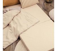 Kadolis - Matelas d'appoint 80x190x8 cm en Coton Bio rayé | Pliable - Déhoussable - Confortable - certifié OEKO-TEX®