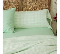 Kadolis - Taie de traversin 40x160 cm Percale de Coton Bio - Vichy | 100% Coton Bio GOTS, Douceur, Motif Vichy, linge de lit fabriqué au Portugal