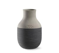 Kähler 690148 Omaggio Vase Circulaire recyclé fabriqué à partir de matériaux restants de Productions précédentes Gris Anthracite Hauteur 12,5 cm
