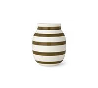 Kähler 690309 Omaggio Vase Design en céramique Vert Olive 20 x 16,5 cm