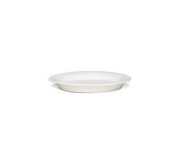 Kähler Assiette ovale 18x13 cm Ursula Mix & Match fait main classique, blanc