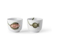 Kähler Coquetier Hammershøi Poppy Lot de 2 Blanc-détails