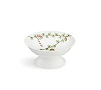 Kähler Coupe sur pied Ø16 cm Hammershøi Christmas avec peinture aquarelle, blanc