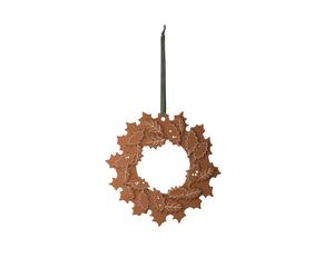 Kähler Couronne de Noël Gingerbread Ø18.5 cm Brun