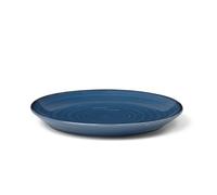 Kähler Design Colore 690631 Assiette plate en céramique fabriquée à la main Couleur : bleu framboise Diamètre 19 cm