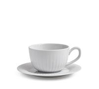 Kähler Hammershøi Tasse à café avec soucoupe, 25 cl, légendaire intemporelle, blanche