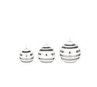 Kähler Omaggio Lot de 3 Boules de Noël