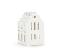 Kähler Photophore Urbania Long Church – maisonnette, blanc – Hauteur 9,9 cm