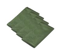 Kähler Serviettes de table en tissu 45x45 cm Hammershøi Poppy. lot de 4 Vert