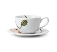 Kähler Tasse à thé avec soucoupe Hammershøi Poppy 38 lanc