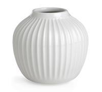 Kähler Vase H13 cm Hammershøi design danois pour fleurs fait main, blanc