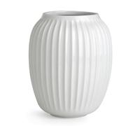 Kähler Vase H21 cm Hammershøi design danois pour fleurs fait main, blanc