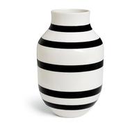 Kähler Vase H31 cm Omaggio Originaldesign avec bandes peintes à la main, noir