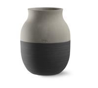 Kähler Vase Omaggio Circulare H20 cm Anthracite Gris