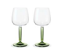 Kähler Verre à vin blanc Hammershøi 35 cl Lot de 2 Transparent-vert
