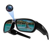 Kaelera Camera Espion 4K, Mini Lunettes de Soleil Caméra Cachee Discrete | Portable, UV400 Polarisé, 90 Minutes d'Enregistrement Vidéo, Prise de Photos, Objectif de 90° pour Intérieur Extérieur