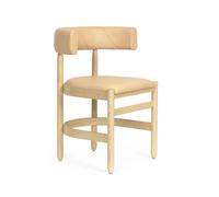 Källemo Fauteuil Botero Cuir Tärnsjö 8800 naturel-piètement frêne laqué