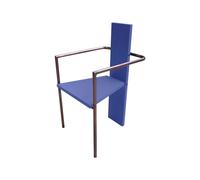 Källemo Fauteuil Concrete Bleu-piètement cuivré