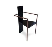 Källemo Fauteuil Concrete Noir-piètement cuivré