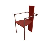 Källemo Fauteuil Concrete Rouge-piètement cuivré