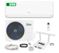Kältebringer® Climatiseur Split Réversible 12000 BTU 3,7 kW R290 | Sans gaz F - climatiseur très silencieux avec WiFi et application, refroidissement support mural inclus