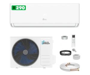 Kältebringer® Climatiseur Split Réversible 12000 BTU 3,7 kW R290 | Sans gaz F - climatiseur très silencieux avec WiFi et application, refroidissement kit de montage inclus