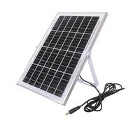 Kaeltsyn 1 ensemble d'alimentation solaire étanche 12 W monocristallin avec sortie 5,5 x 2,1 mm pour les applications extérieures comme le camping sécurité solaire