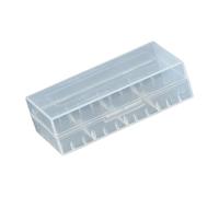 Kaeltsyn Boîte de rangement transparente en polypropylène idéal pour ranger les piles au lithium 18650/26650