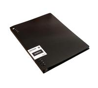 Kaeltsyn Cahier flexible et rechargeable, couverture, qualité d ' archivage, 60 feuilles de papier pour un usage académique professionnel créatif, Push Pull, anneaux détachables