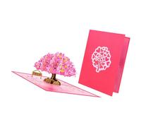 Kaeltsyn Carte en forme de cœur et de nuage pour les fêtes d ' anniversaire, carte de vœux de la Saint-Valentin avec enveloppe, fournitures d ' invitation de fête Popup Valentines Day