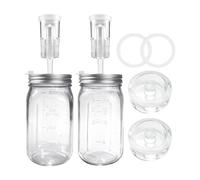 Kaeltsyn Conteneur de Culture de 950 ML avec mécanisme intégré et Paire de Bandes réglables, conteneur de Fabrication de Kimchi