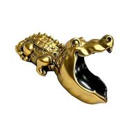Kaeltsyn Conteneur de stockage sur le thème des alligators en résine convivial pour porte-clés de plat à bonbons et utilisation décorative dans diverses pièces Bol à bonbons Alligators