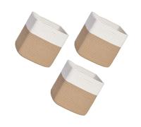 Kaeltsyn De 3 paniers en Fibres Naturelles, Utilisation idéale pour Les étagères de Garde-Robe et l ' Organisation de Placard, Panier d ' Organisation de Placard