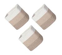 Kaeltsyn De 3 paniers en Fibres Naturelles, Utilisation idéale pour Les étagères de Garde-Robe et l ' Organisation de Placard, Panier d ' Organisation de Placard